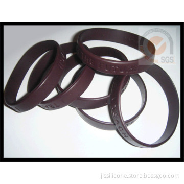 Sport Colorful Silicone Wristband In Brown Color 